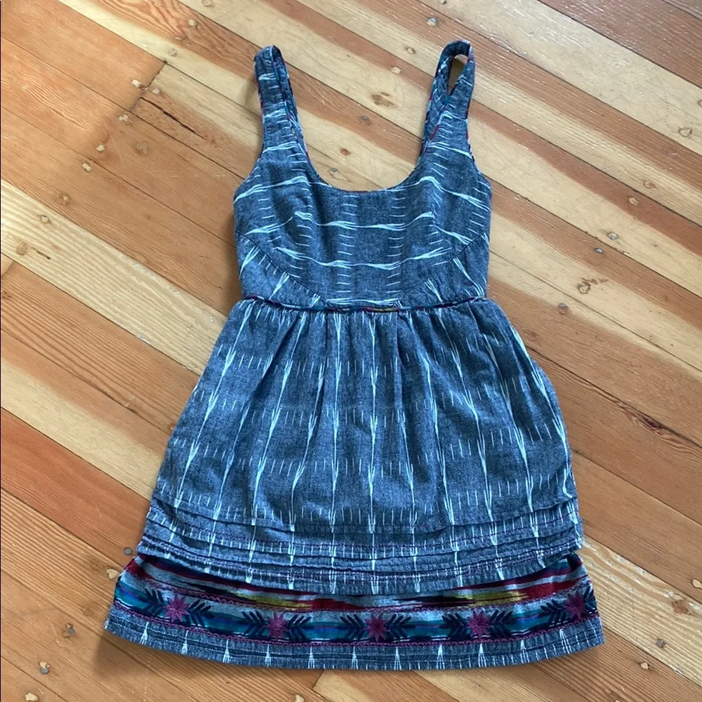 New Romantics Free People Weathervane‎ Ikat Embroidered Dress 2